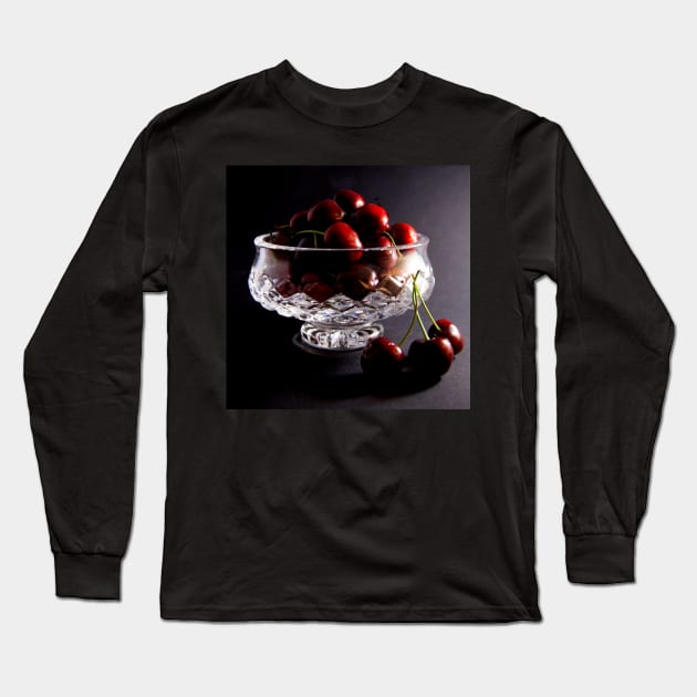 Bowl of Cherries Long Sleeve T-Shirt by DANAROPER